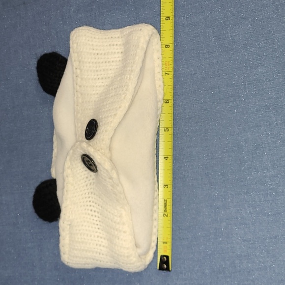 Panda Bear Headband, Fleece lined, Unisex, one size fits most - Picture 3 of 10